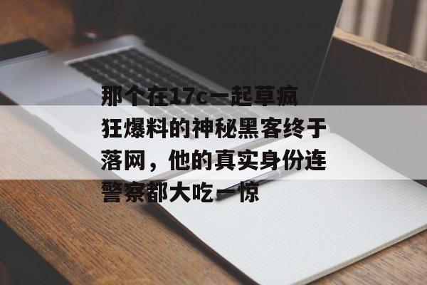 那个在17c一起草疯狂爆料的神秘黑客终于落网，他的真实身份连警察都大吃一惊